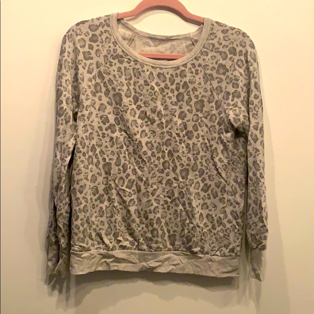2 for $20 gray cheetah print sweater